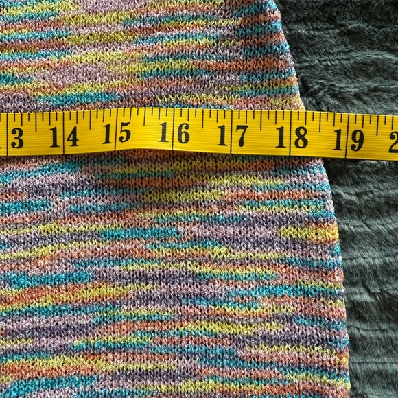 Vibrant Multi Color Crocheted Midi Skirt from Anniewear - Picture 5 of 6